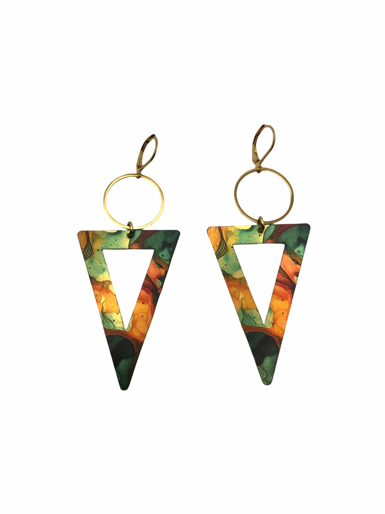 Triangle Abstract Earrings
