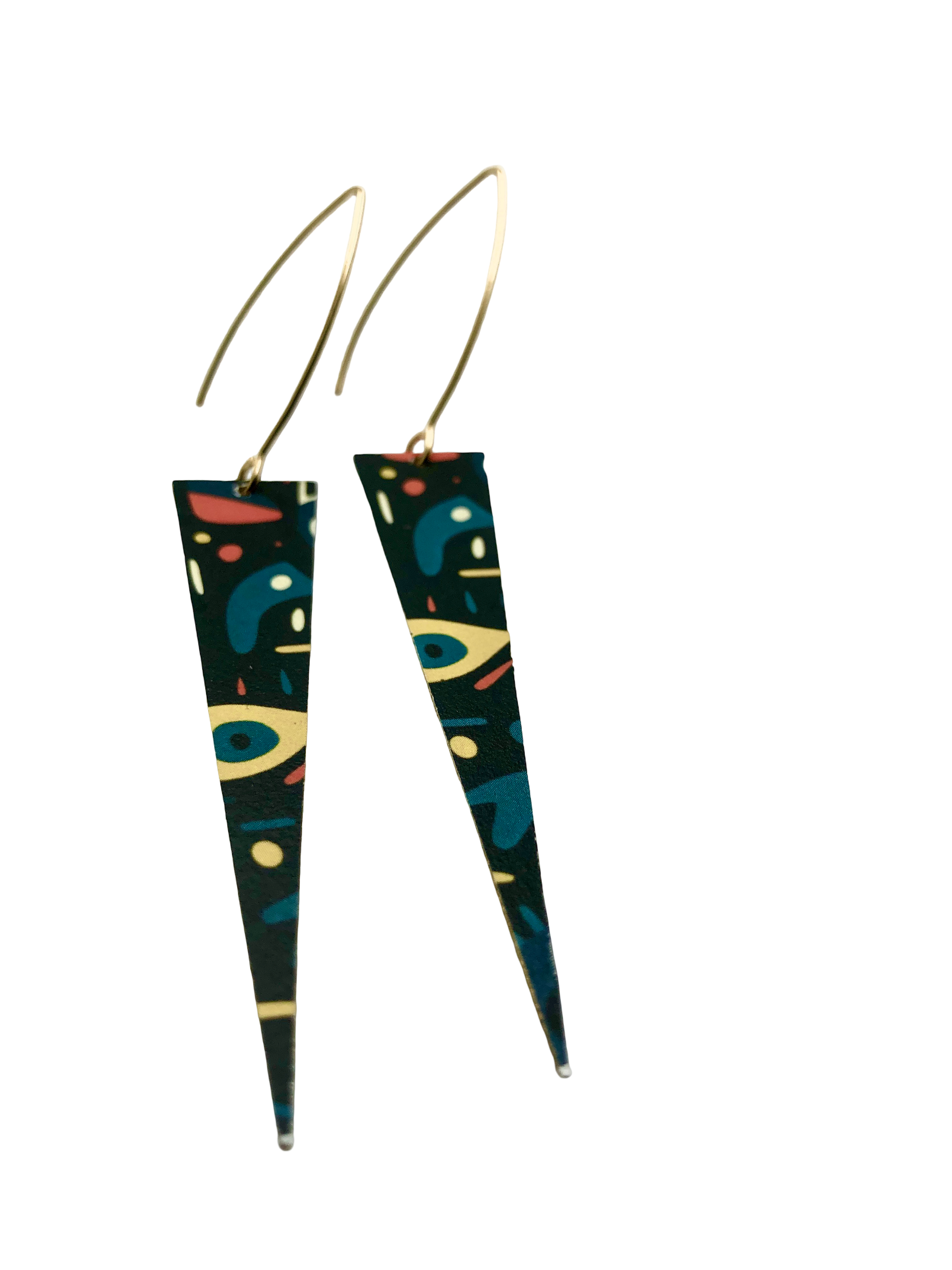Whimical Abstract Patterned Earrings
