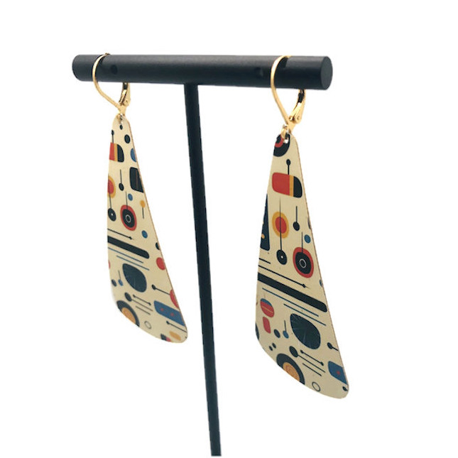 Geometric Pattern Earrings
