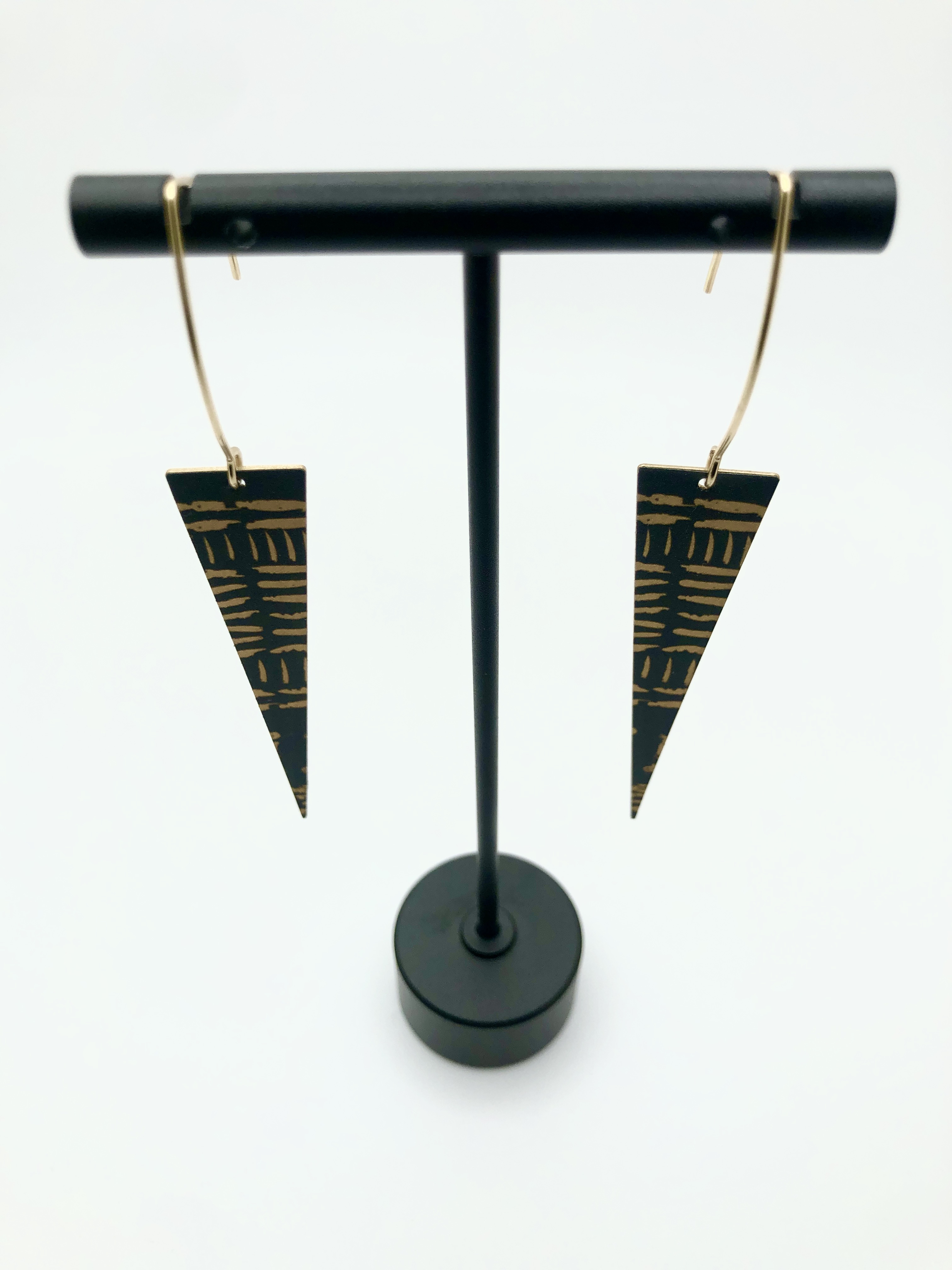 Line Patterned Earrings