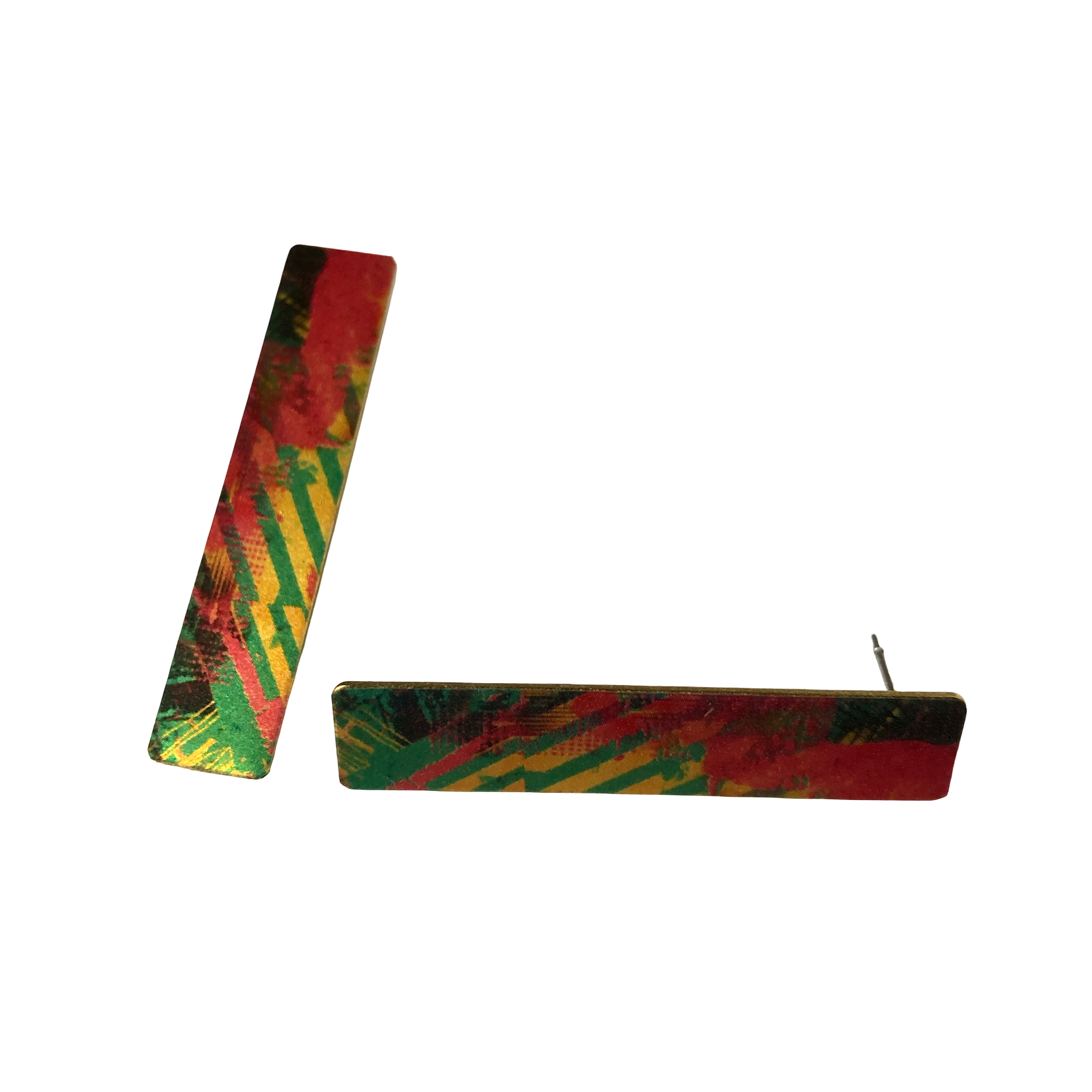 Colorful Abstract Post Earrings