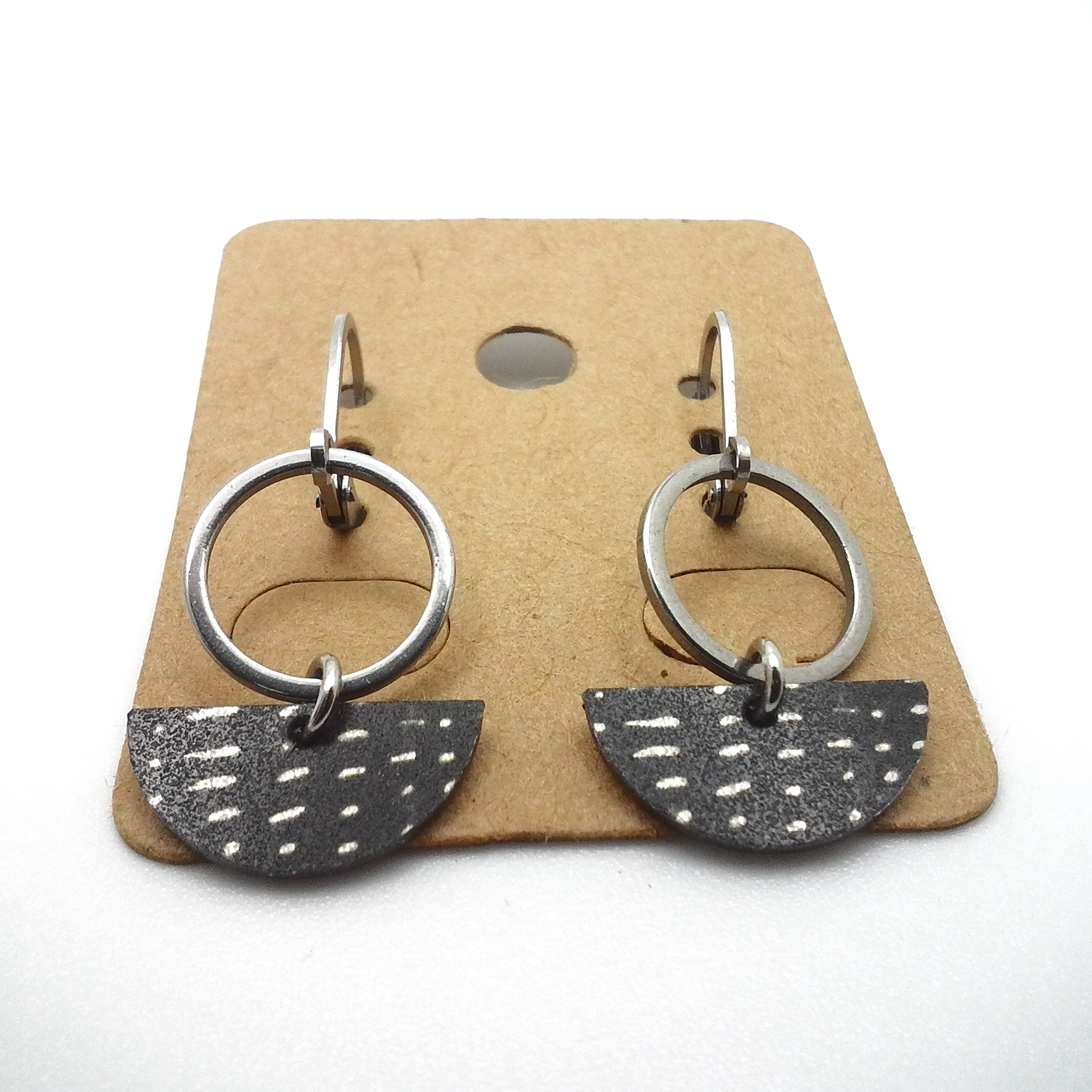 Handmade Geometric Dangle Earrings