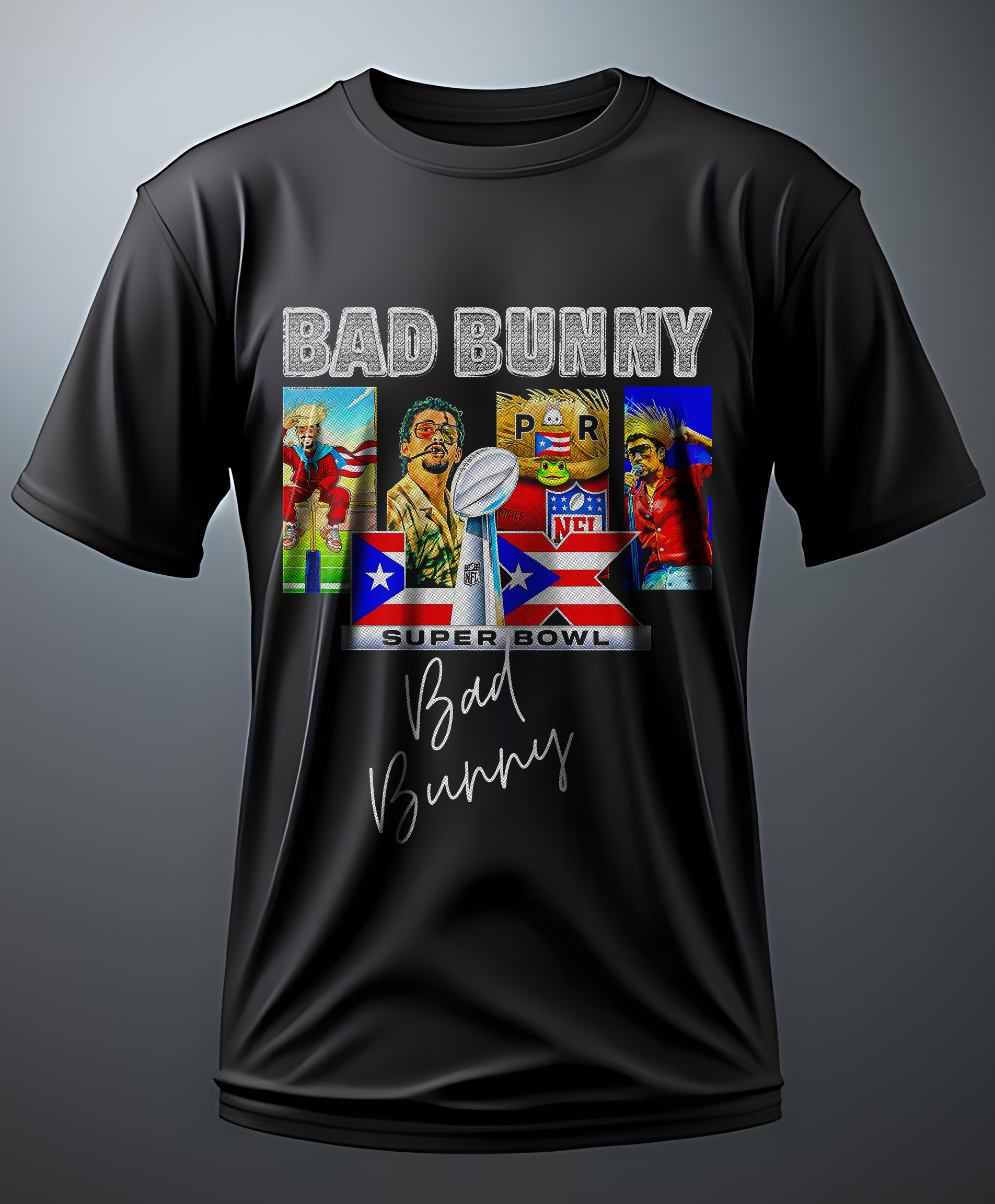 Camiseta Bad Bunny Super Bowl