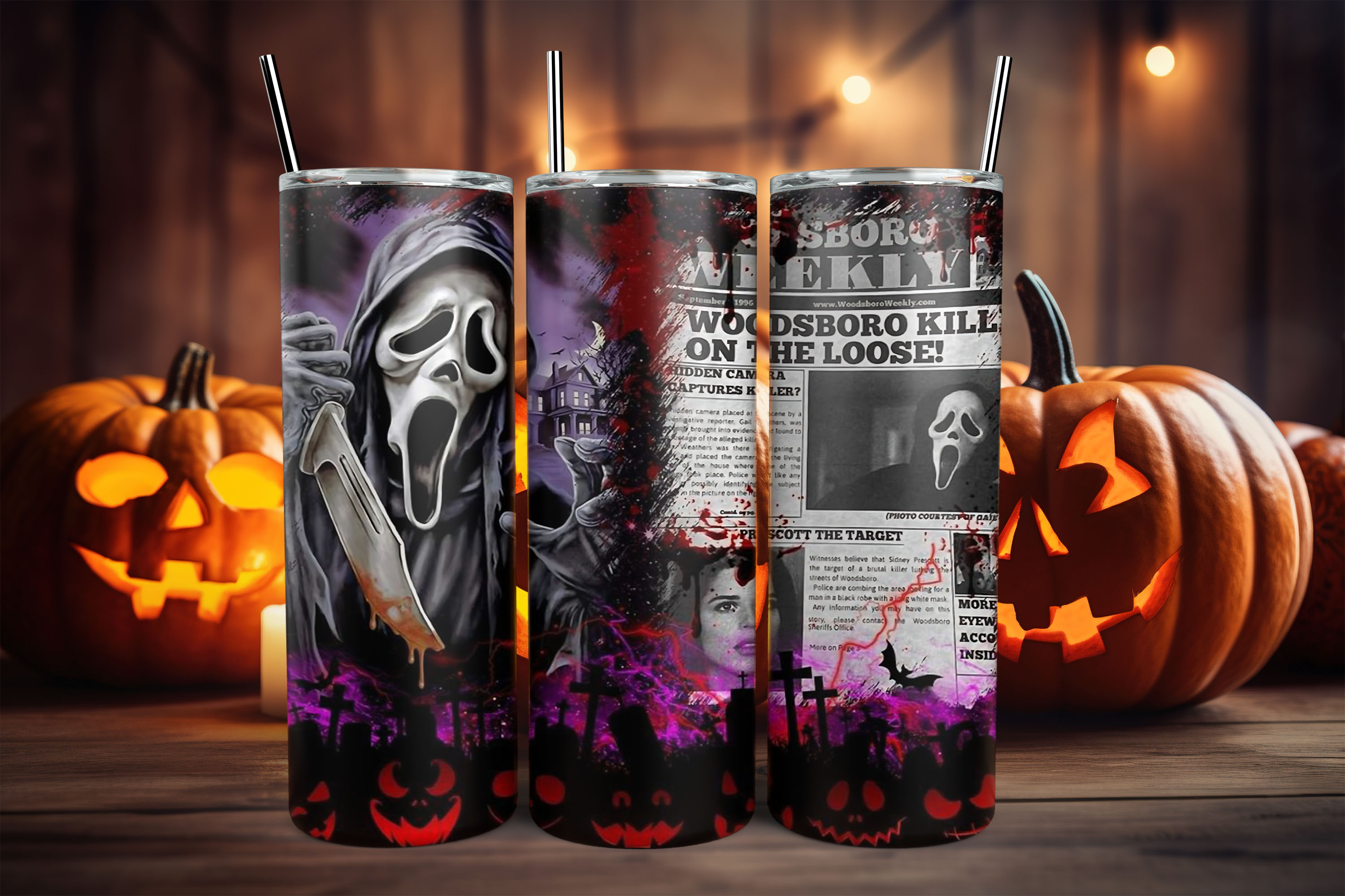 Vasos temáticos de Halloween
