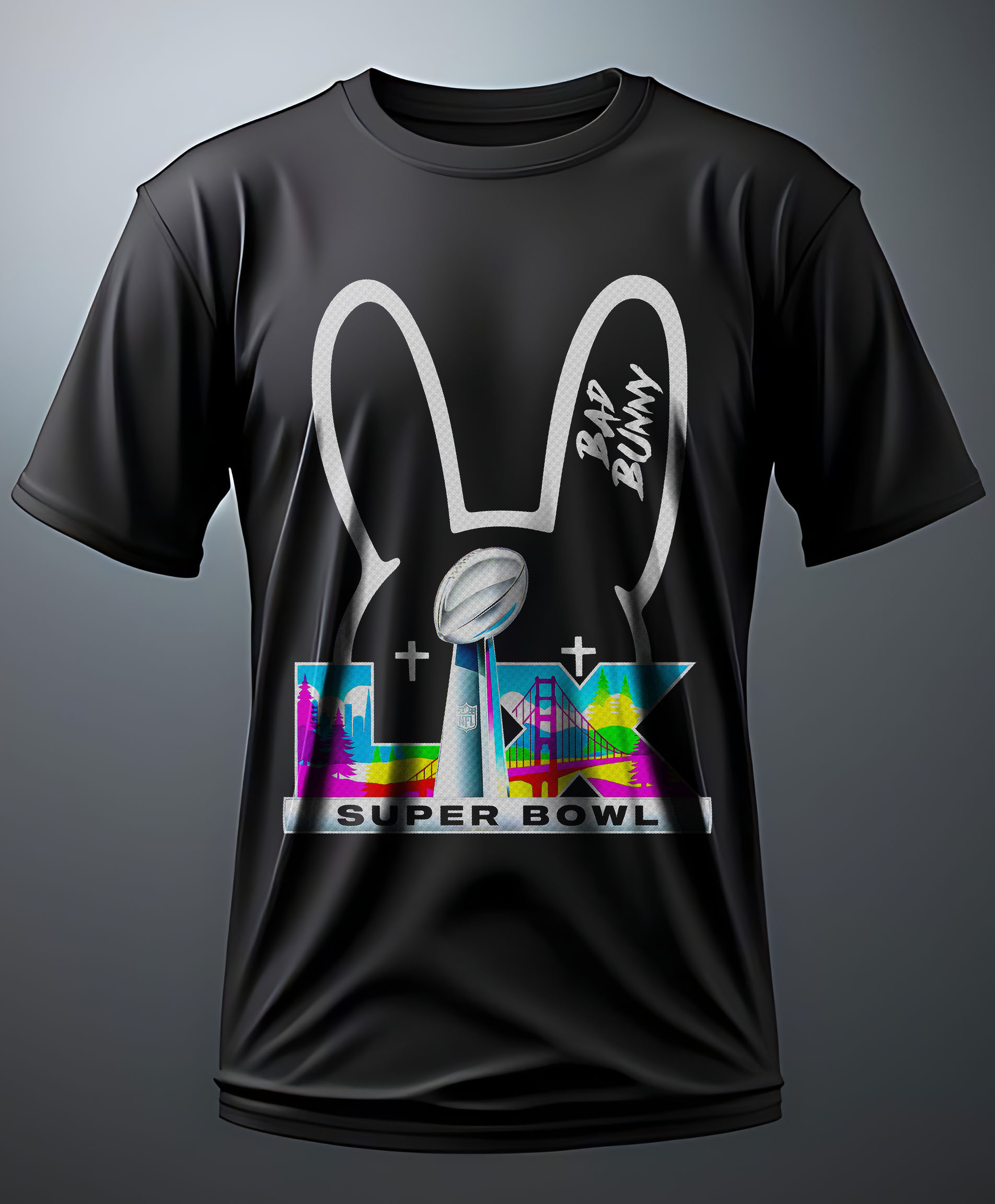 Camiseta Bad Bunny Super Bowl