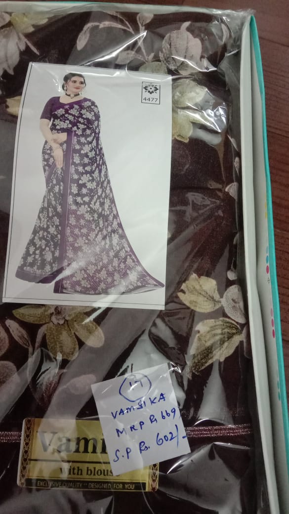 Vamsika Floral Saree