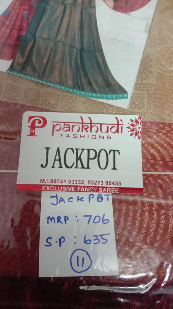 Pankhudi Fashions Jackpot Saree