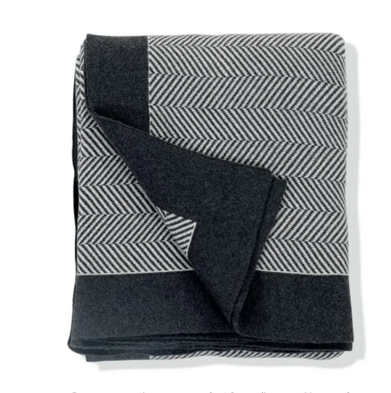 Herringbone Patterned Throw Blanket