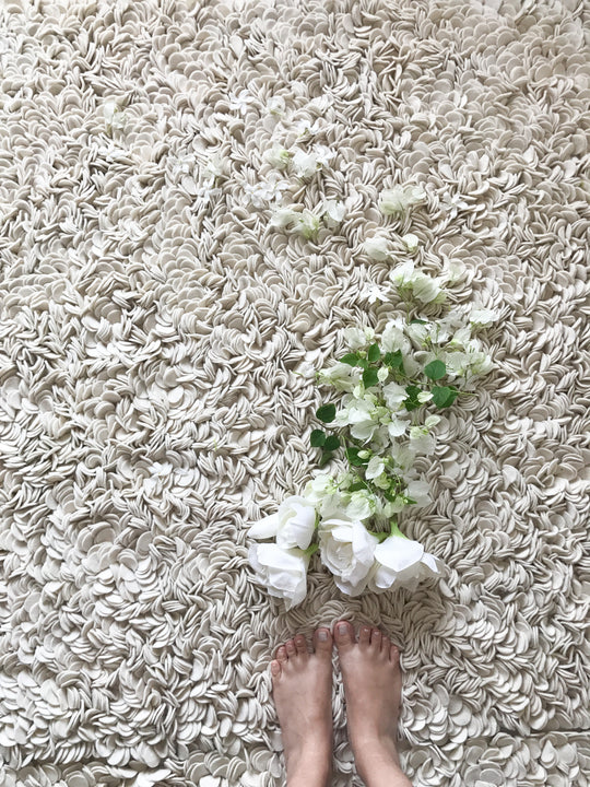 Fallen Petal Rug - Ivory