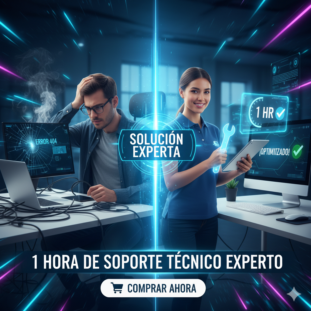 Soporte técnico 1 hora (Remoto)