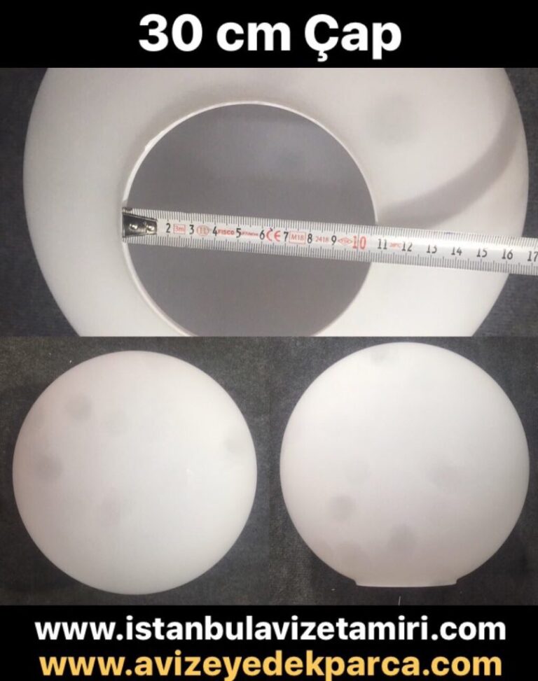 Yuvarlak Avize Camı ( 30 cm )