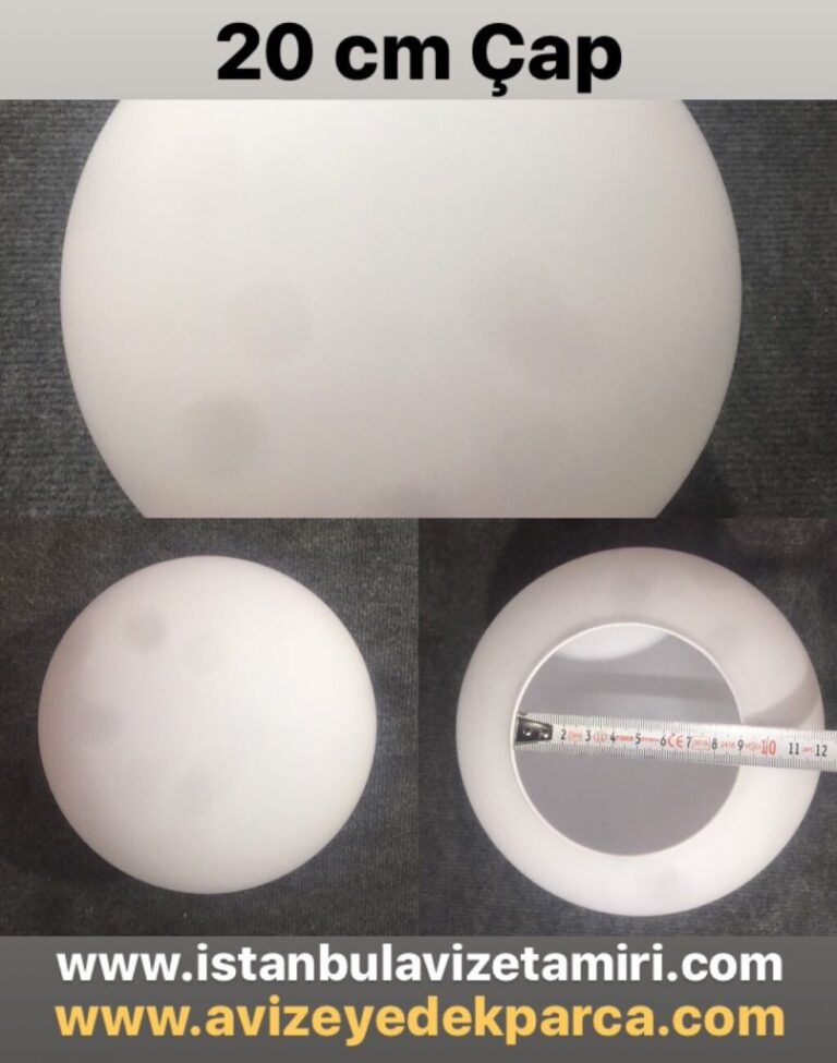 Yuvarlak Avize Camı ( 20 cm )