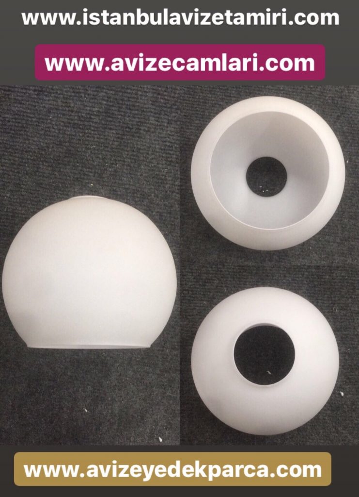 Yuvarlak Avize Camı ( Beyaz )