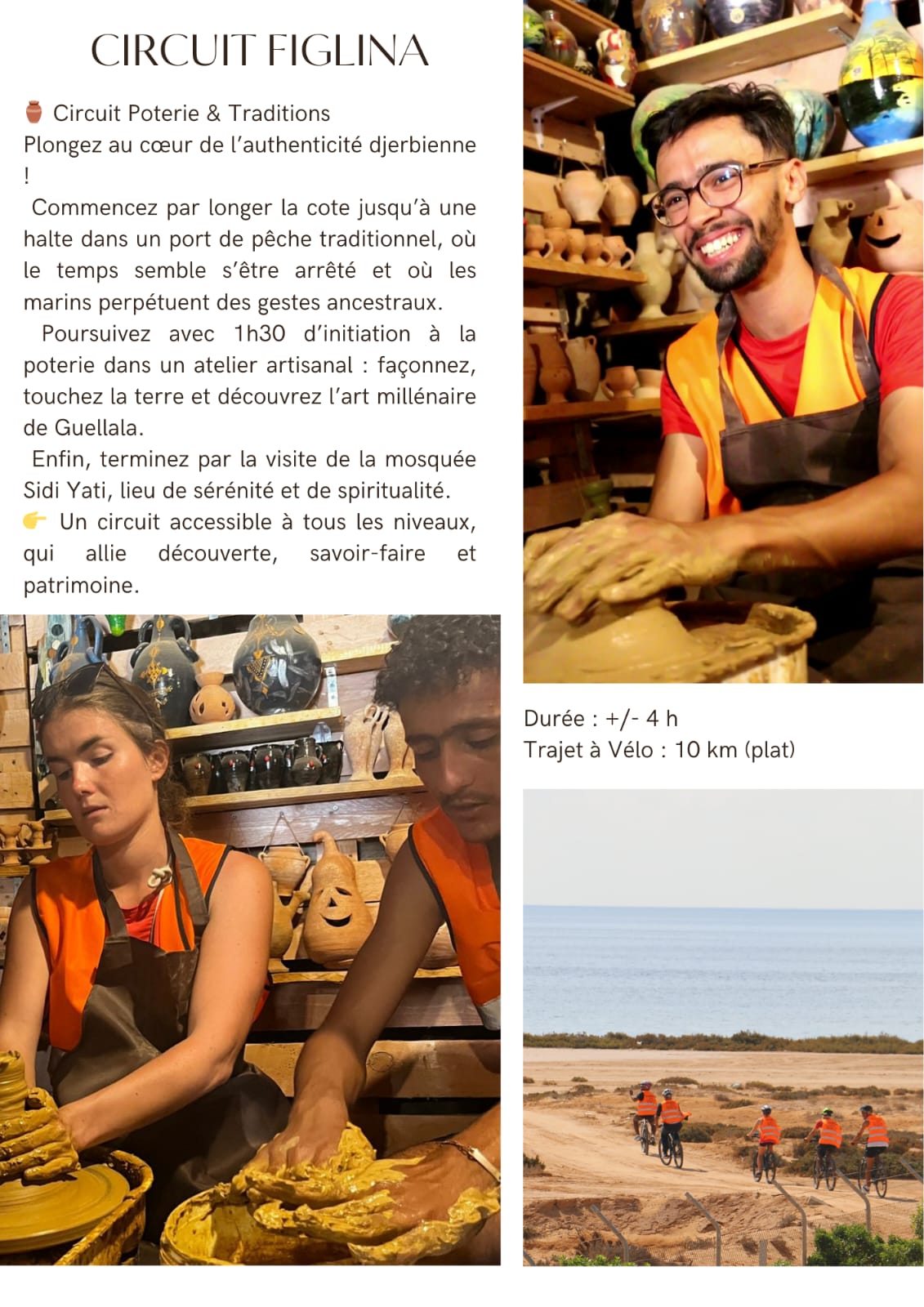 Circuit Figlina – Atelier de poterie par vélo +/- 4h