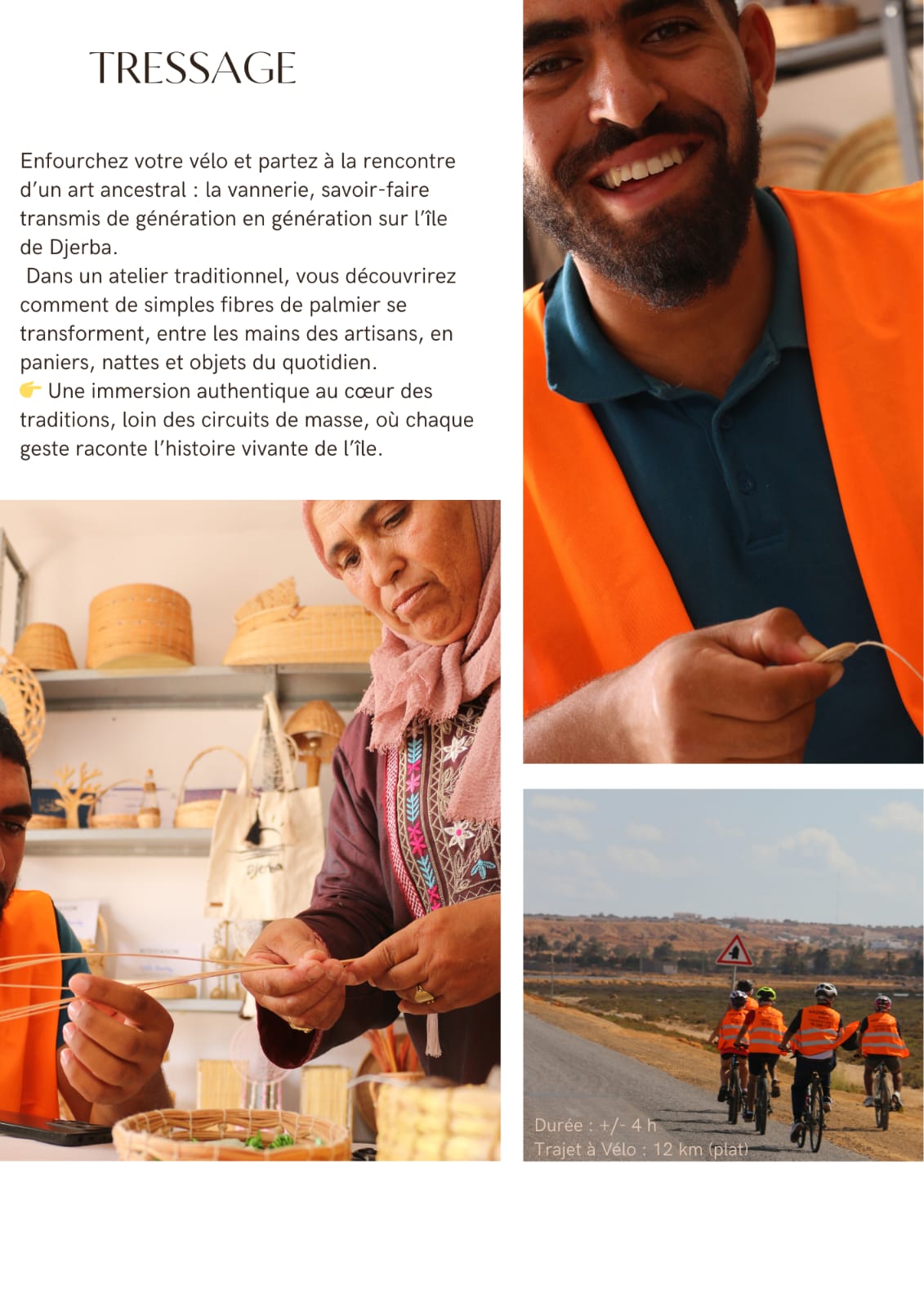 Circuit TRESSAGE par vélo +/- 4h