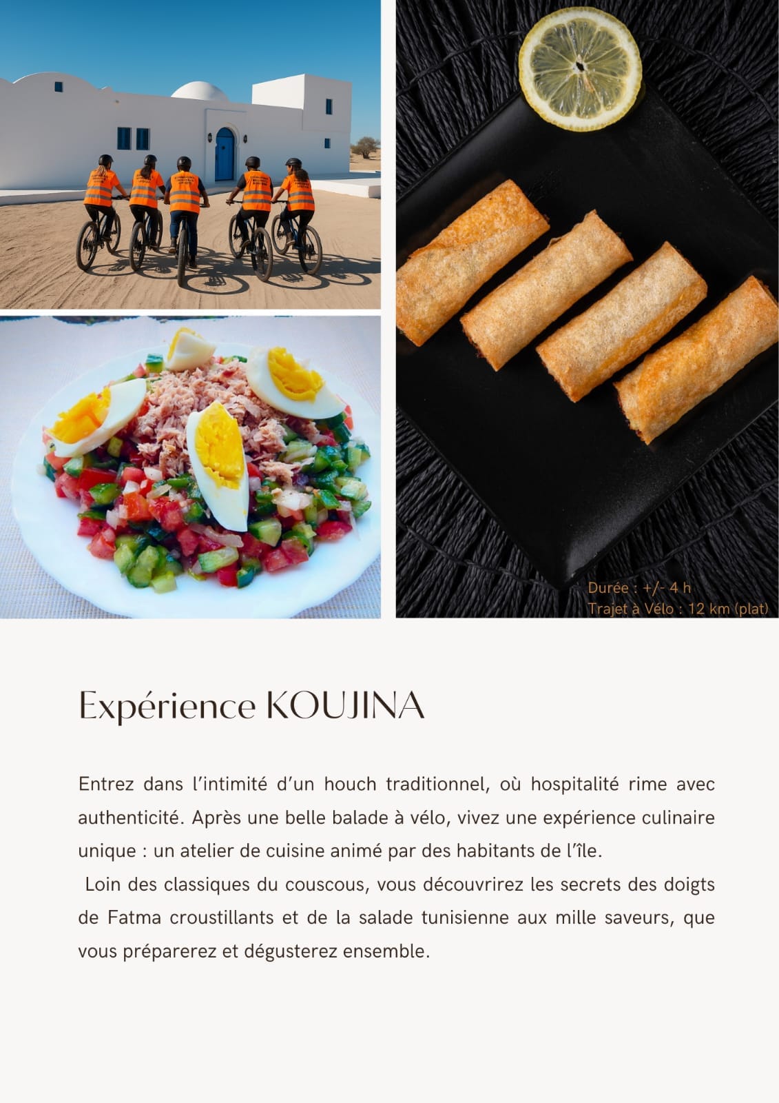 Expérience KOUJINA par Vélo +/- 4h