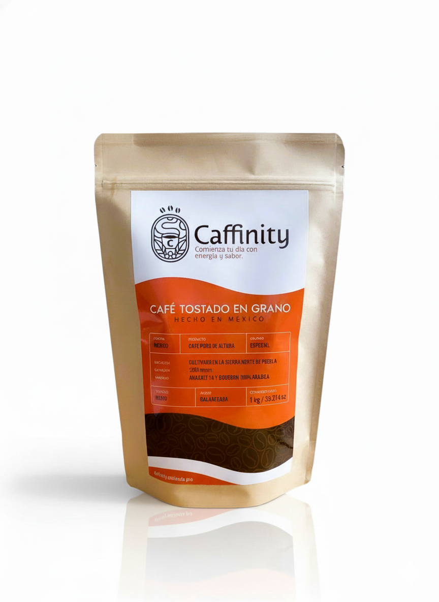 Café tostado en grano 1 kg