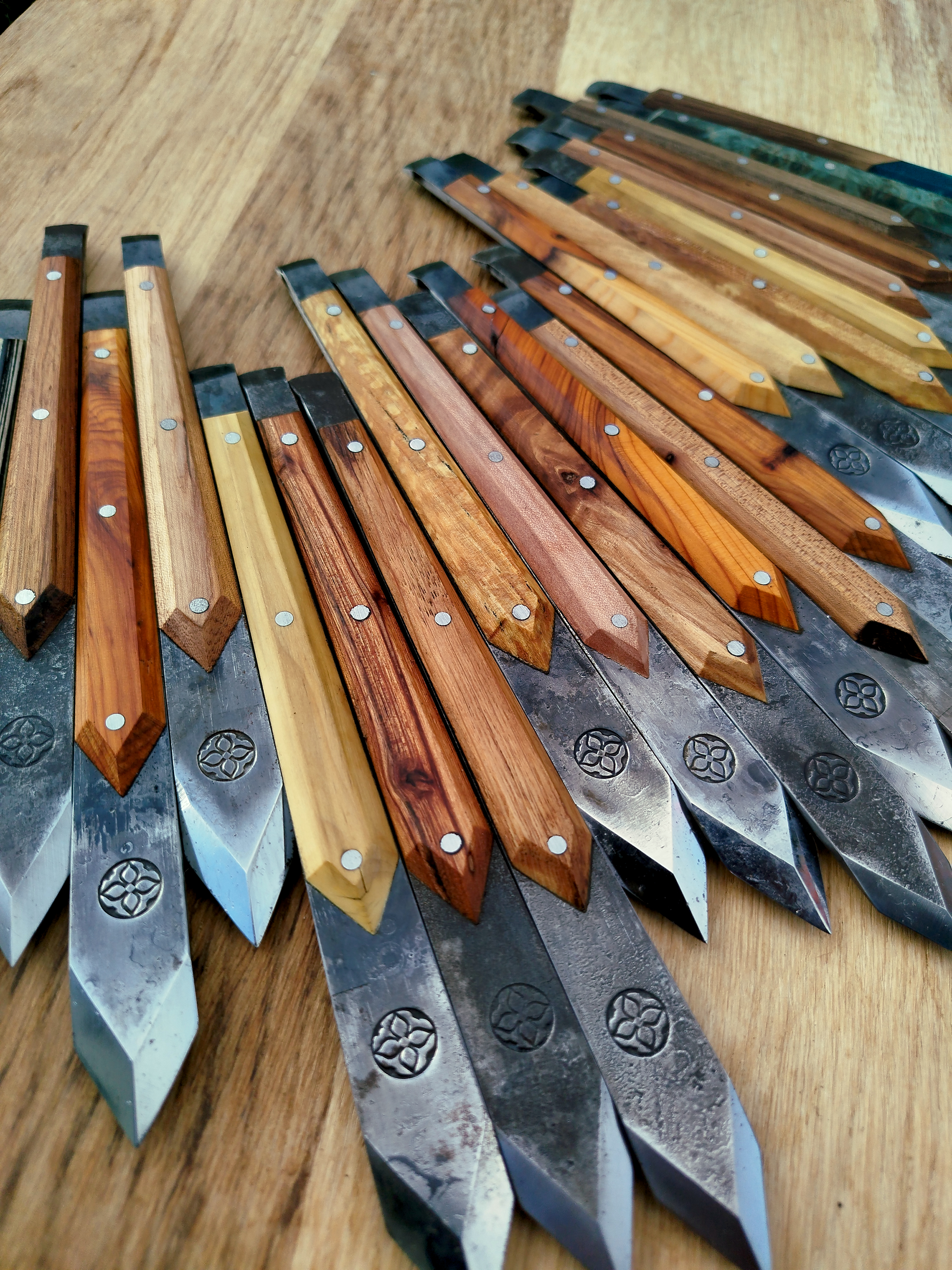 Tranchet plaqué bois