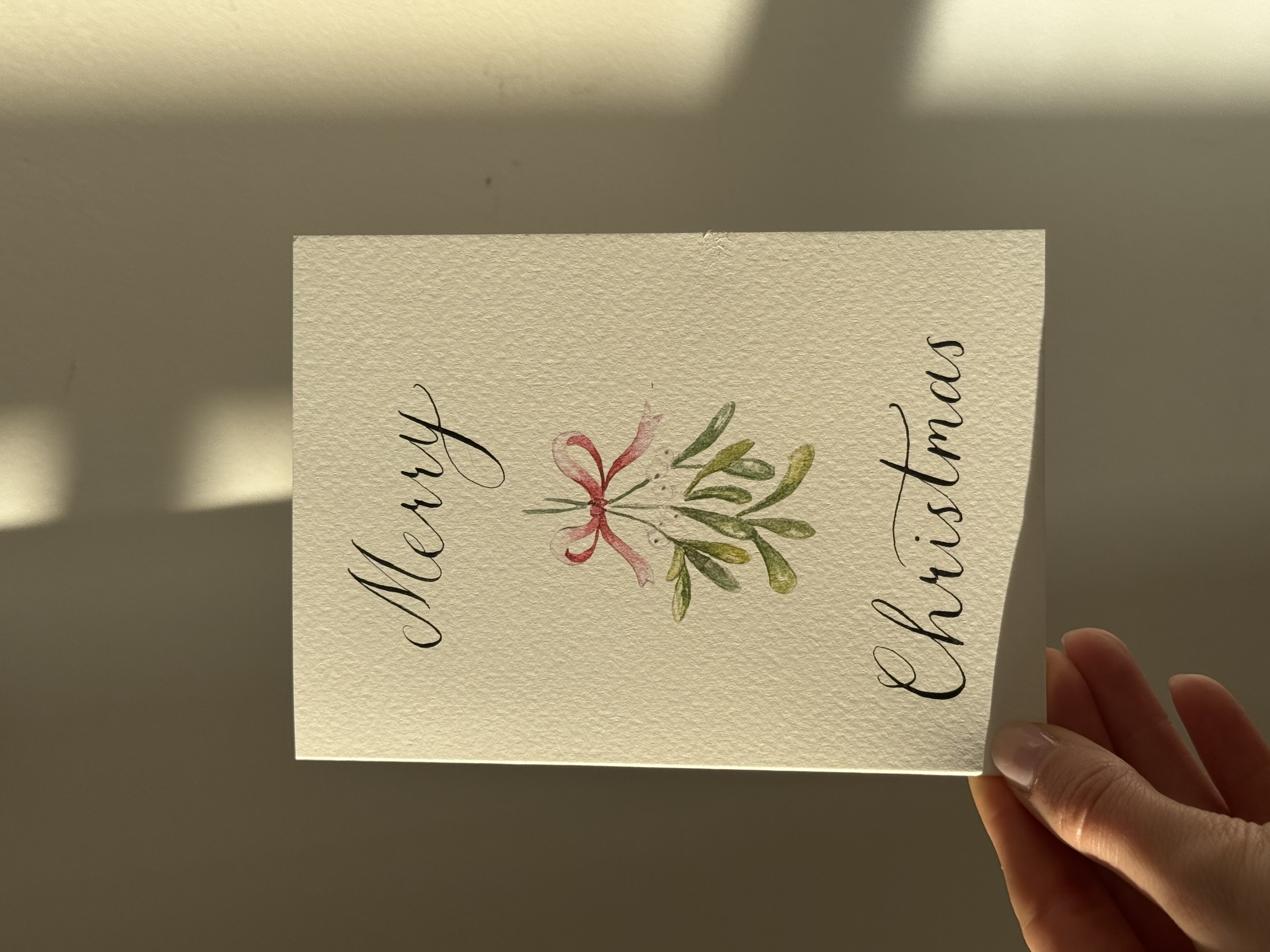 Mistletoe Christmas Card
