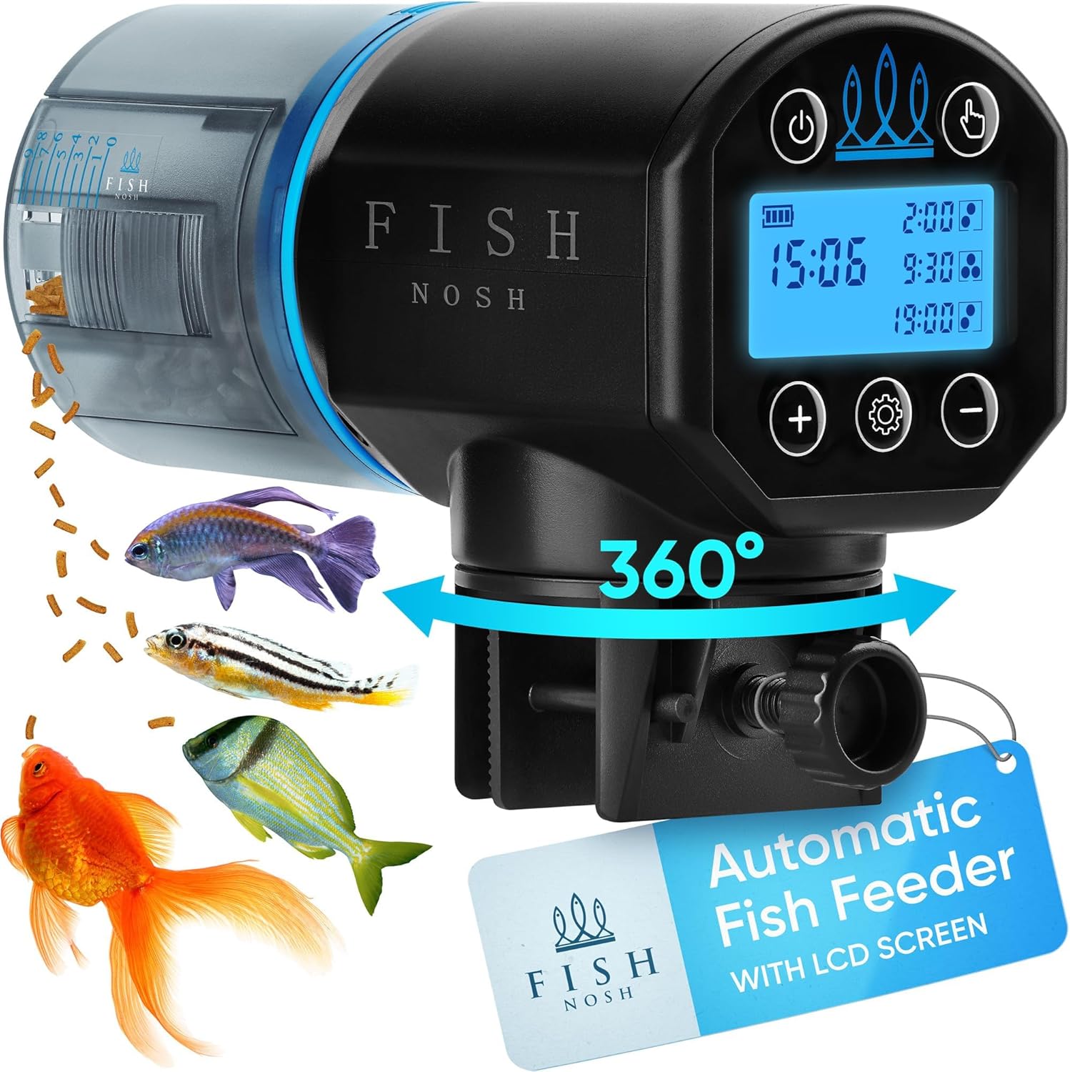 Automatic Fish Feeder with LCD Screen