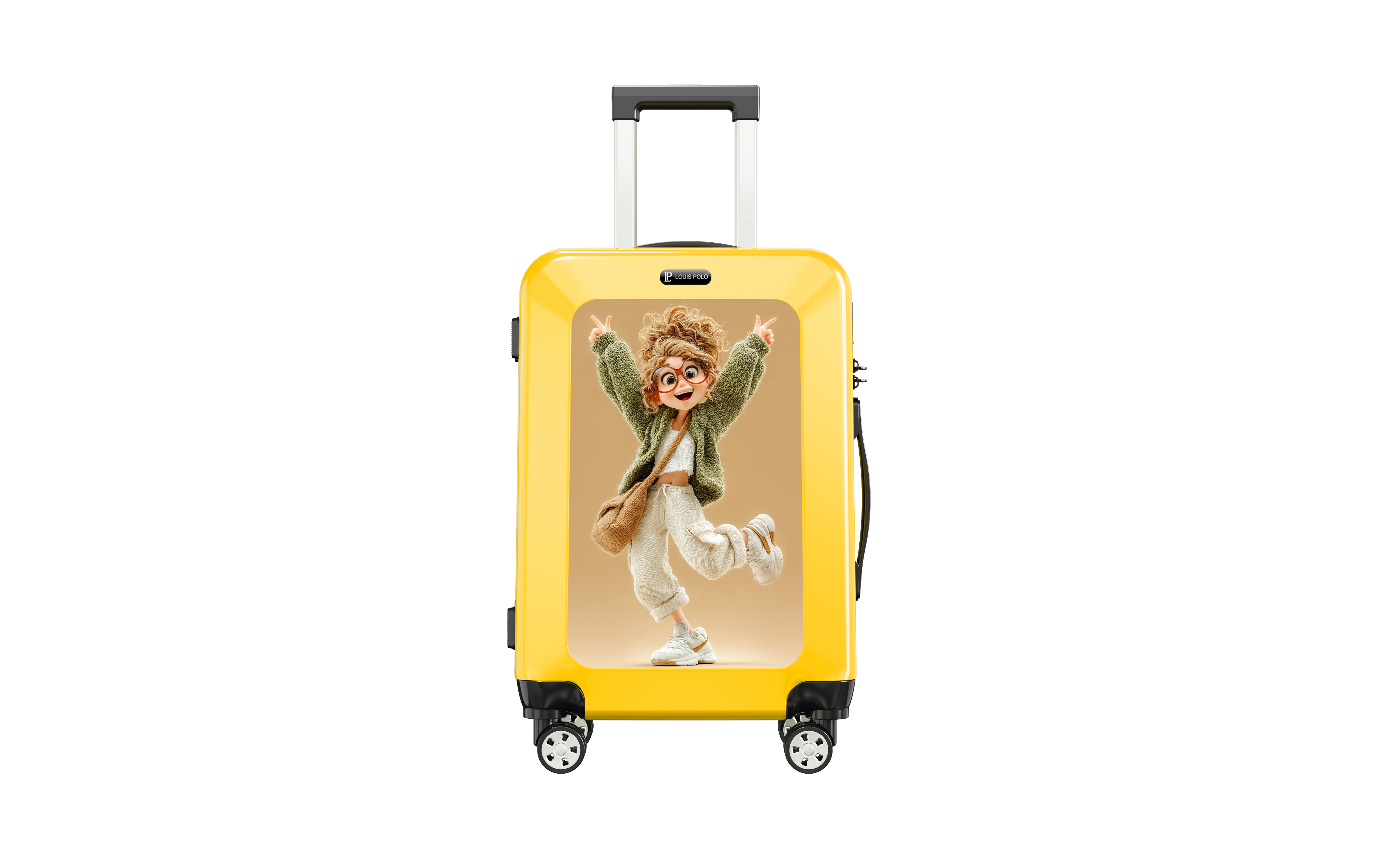 Yellow Kids' Carry-On Suitcase