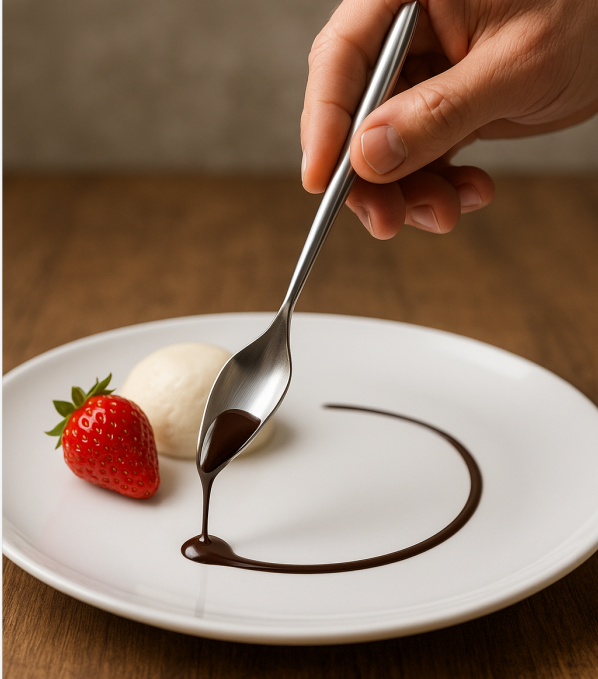 Colher Decoradora em Aço Inox – 22,5 × 4 cm – Linha Profissional Allonsy