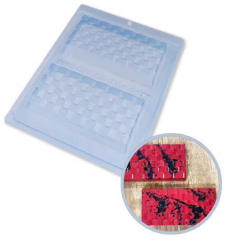 Forma Tablete Rattan em Acetato com Silicone