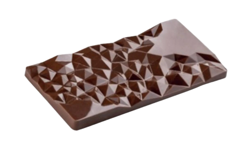 Forma de Policarbonato para Barra de Chocolate – Floco de Neve