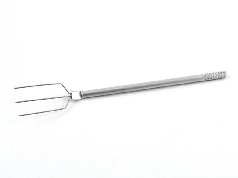 Garfo para Banhar Chocolate – 3 Pontas Curvas (Inox / Confeitaria Profissional)