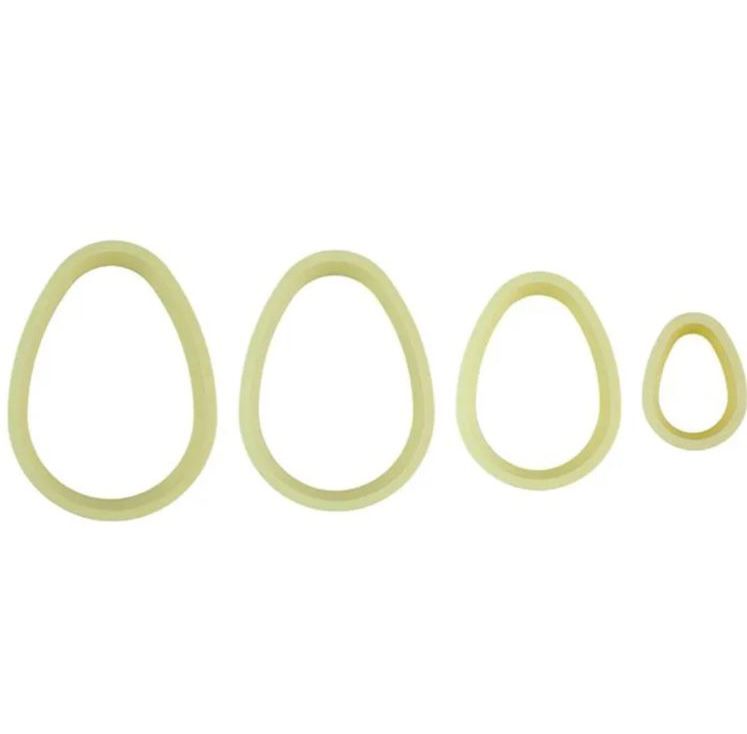 Kit Cortador de Brownie em Formato de Ovo – 4 Unidades Bluestar