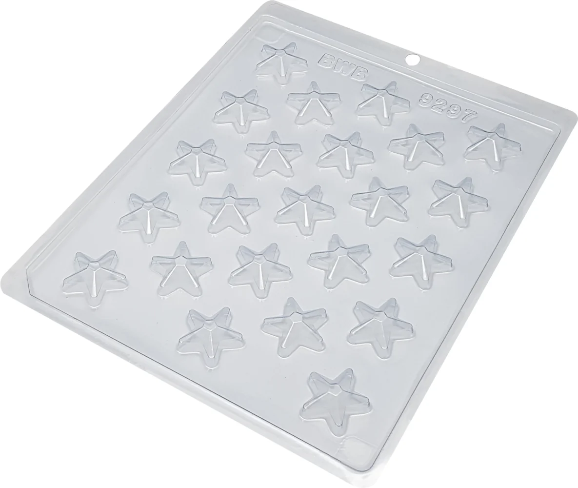 Forma de Acetato Mini Estrela – 24 Cavidades