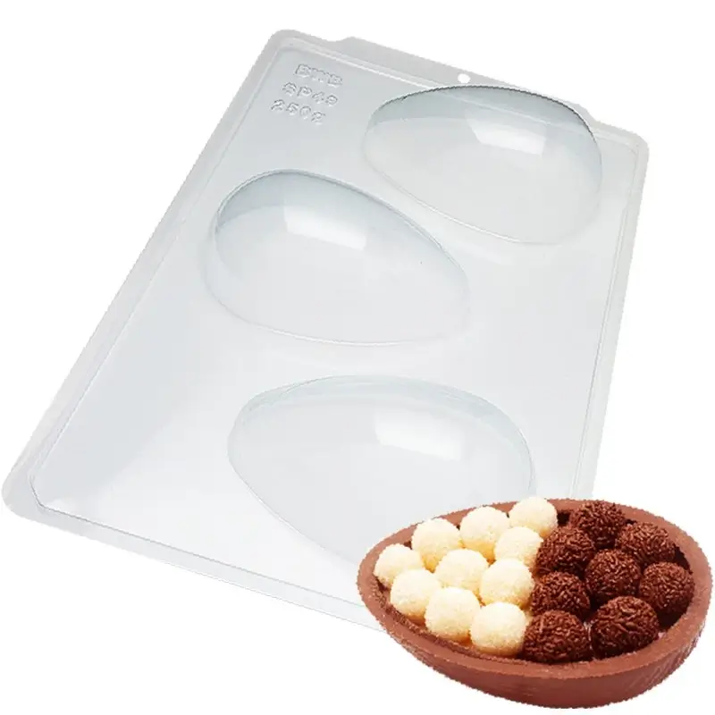 Forma de Acetato com Silicone – Ovo Liso 250g