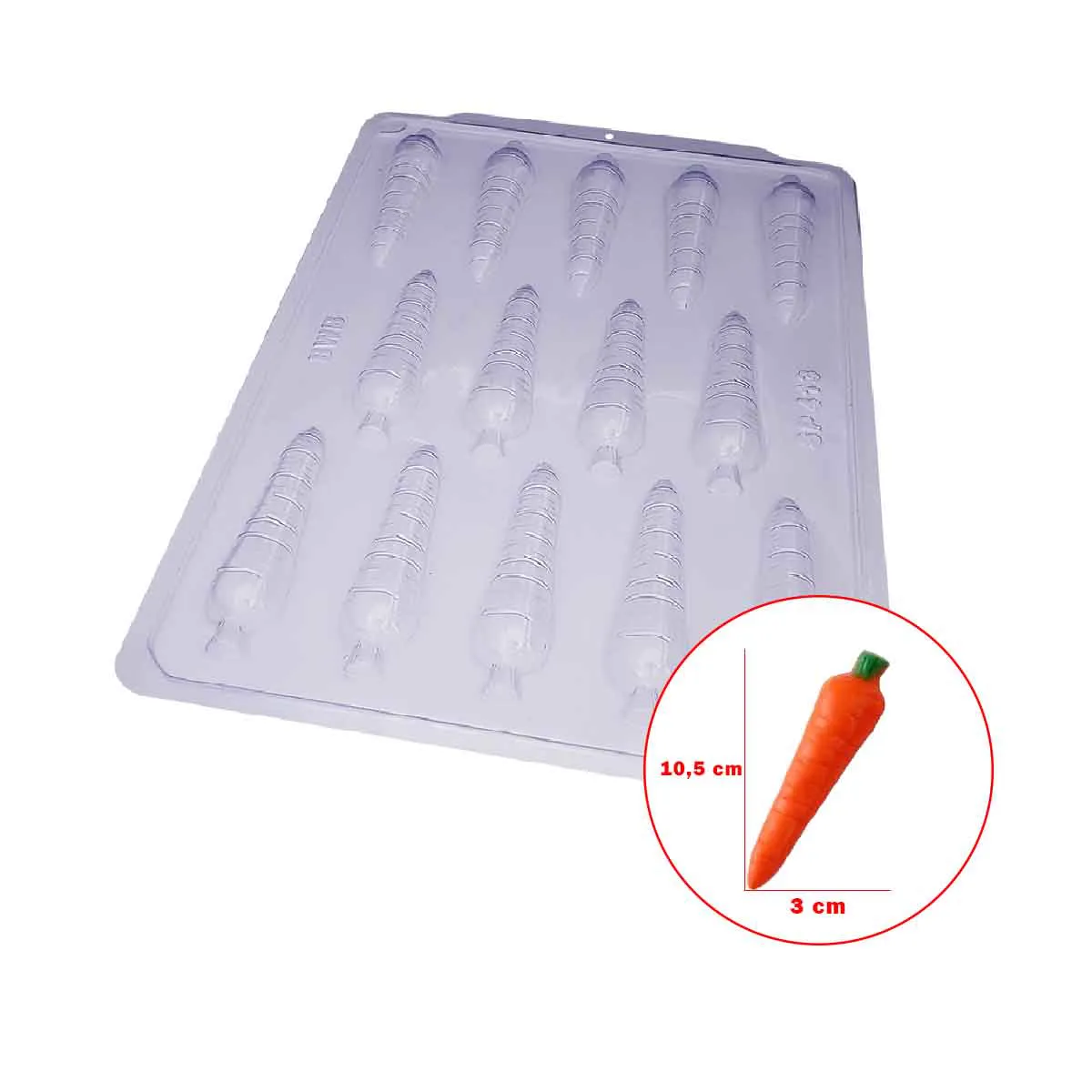 Forma de Acetato Cenouras