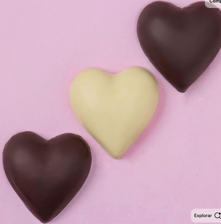 Forma de Acetato Coração – 2 Cavidades