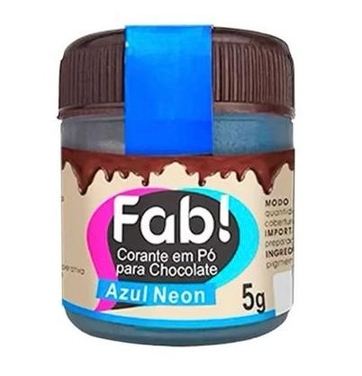 Corante em Pó Neon Para Chocolate 5g – Cores Intensas e Alta Pigmentação FAB