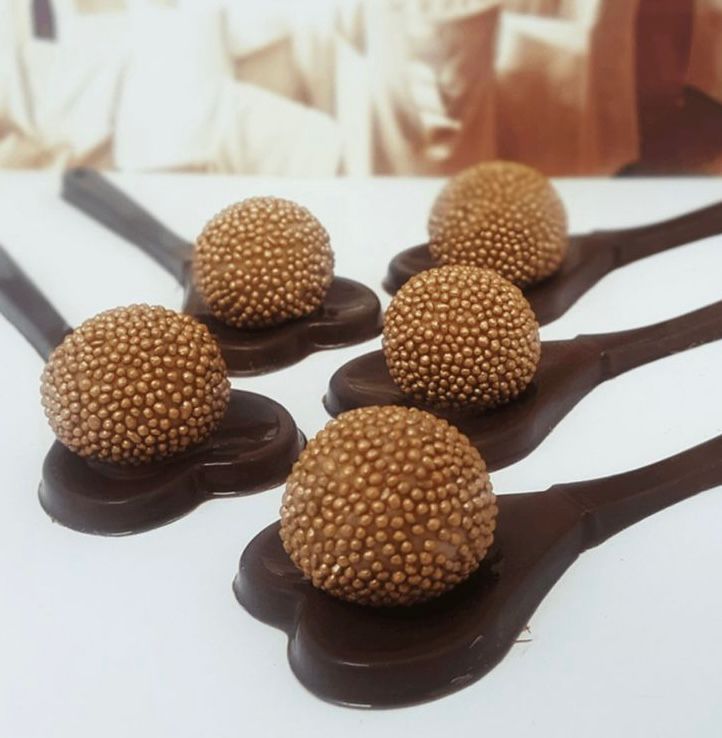 Forma PVC Colher Coração – 7 Cavidades