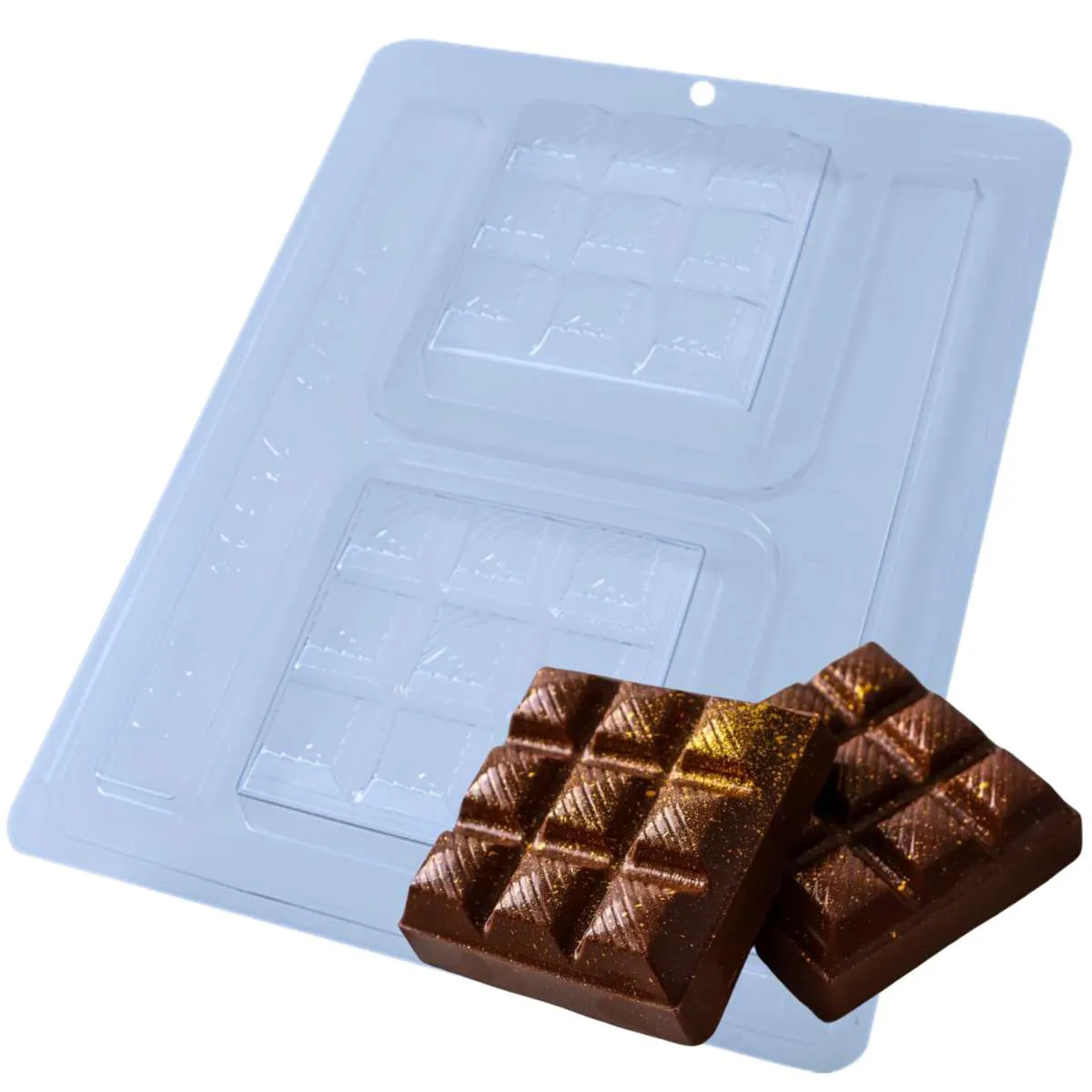 Forma de Silicone para Tablete Quadrado