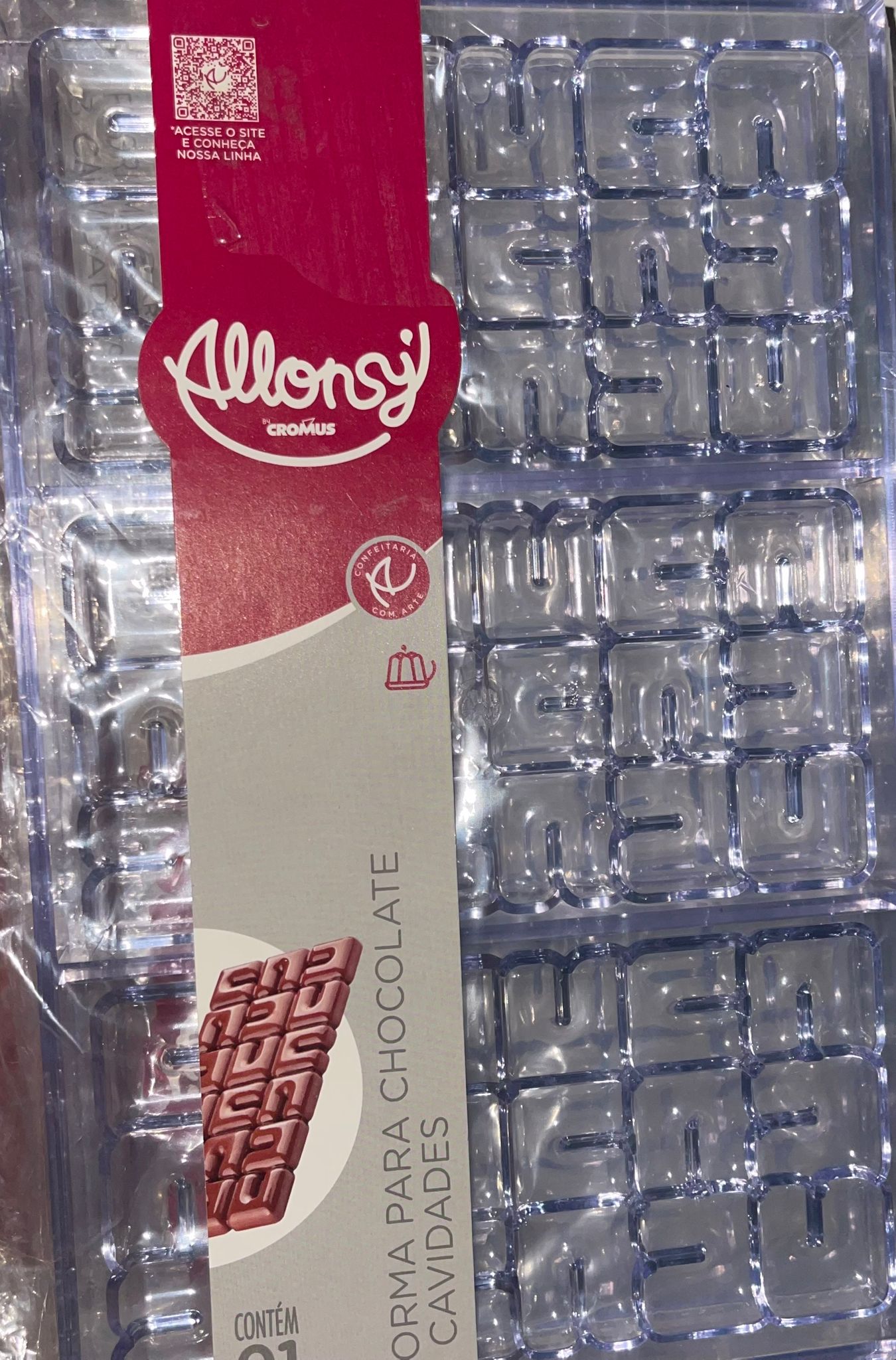 Forma de Policarbonato para Chocolate – Labirinto