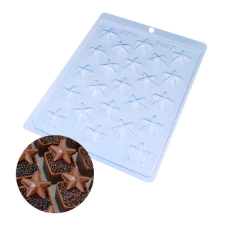 Forma de Acetato Mini Estrela – 24 Cavidades
