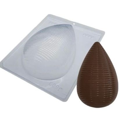 Forma de Ovo Bicudo em Acetato com Silicone 500g