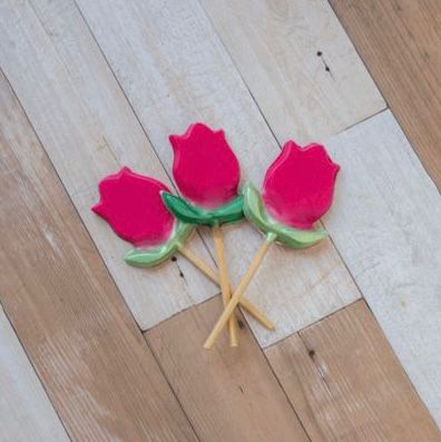 Forma de Acetato Pirulito Tulipa – 5 Cavidades