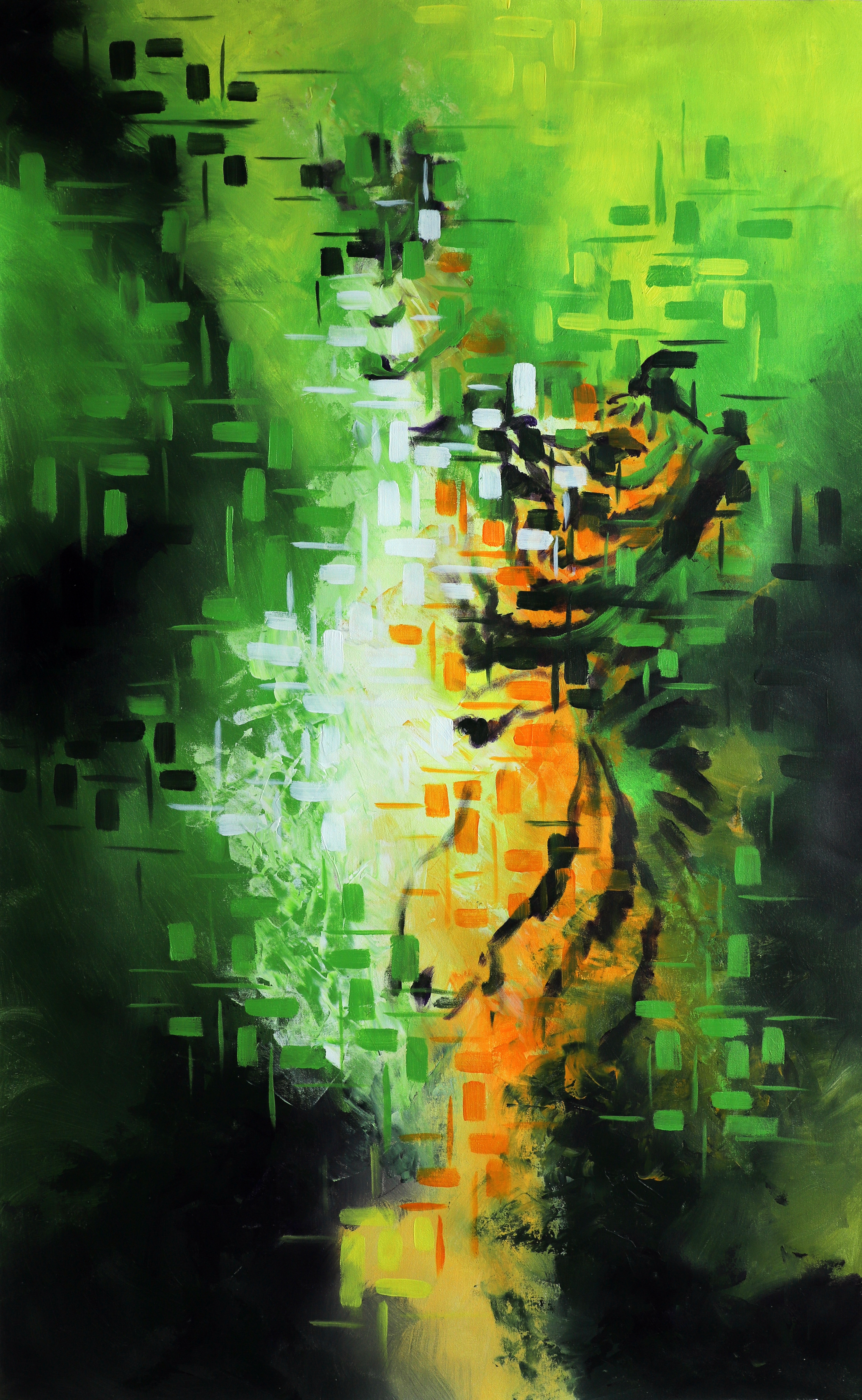 Jungle Tiger Abstract Art