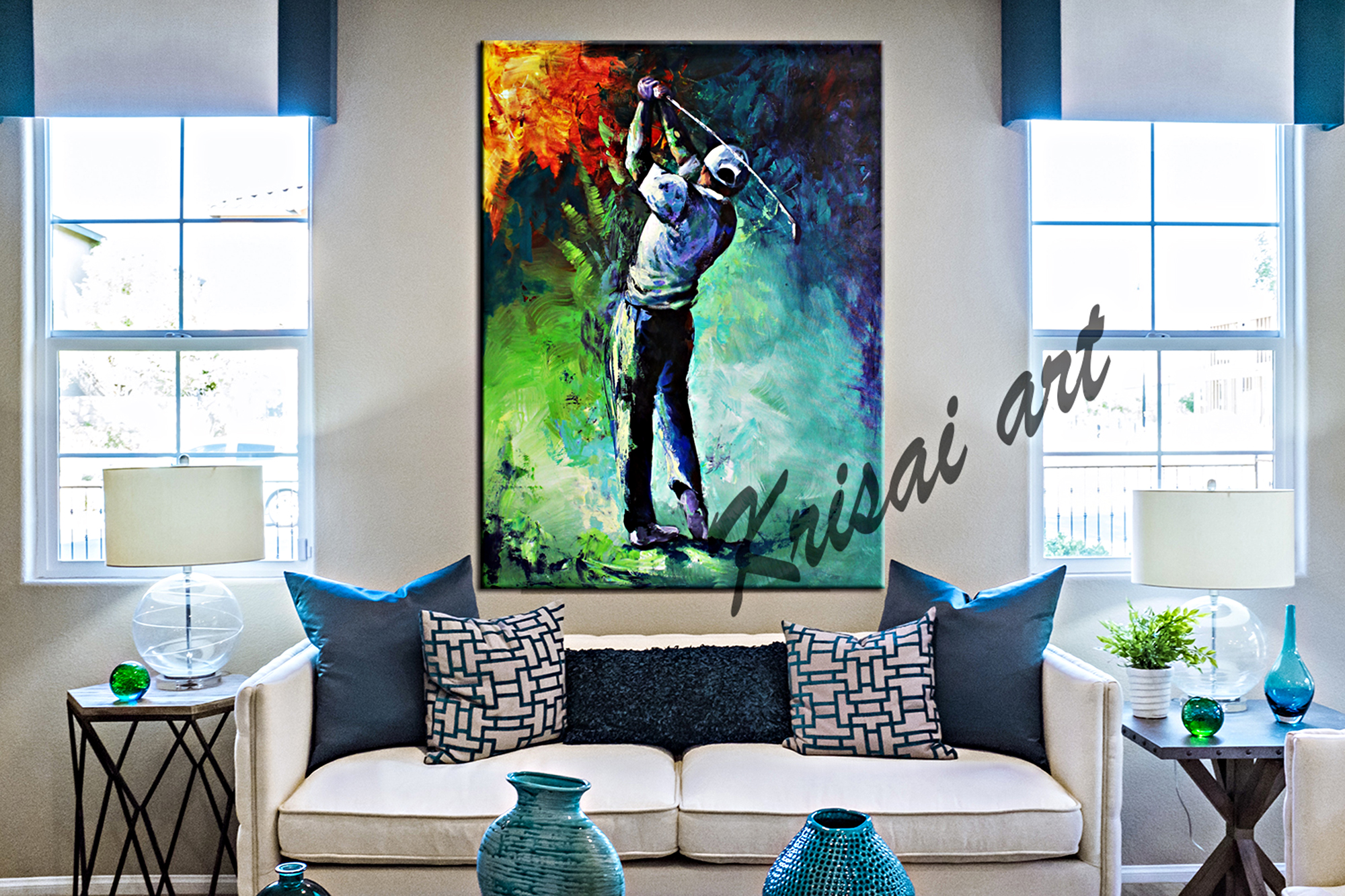 The Golf Love Canvas Wall Art