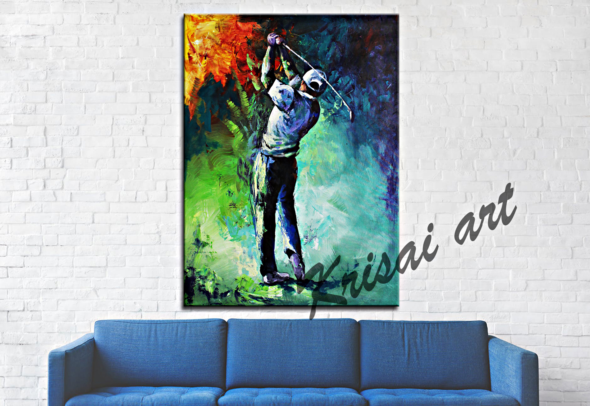 The Golf Love Canvas Wall Art