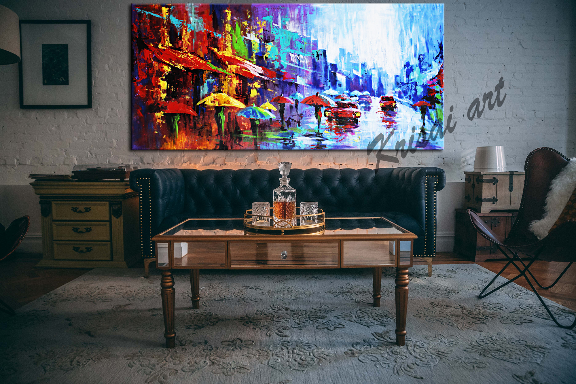 The Colorful Life Cityscape Painting