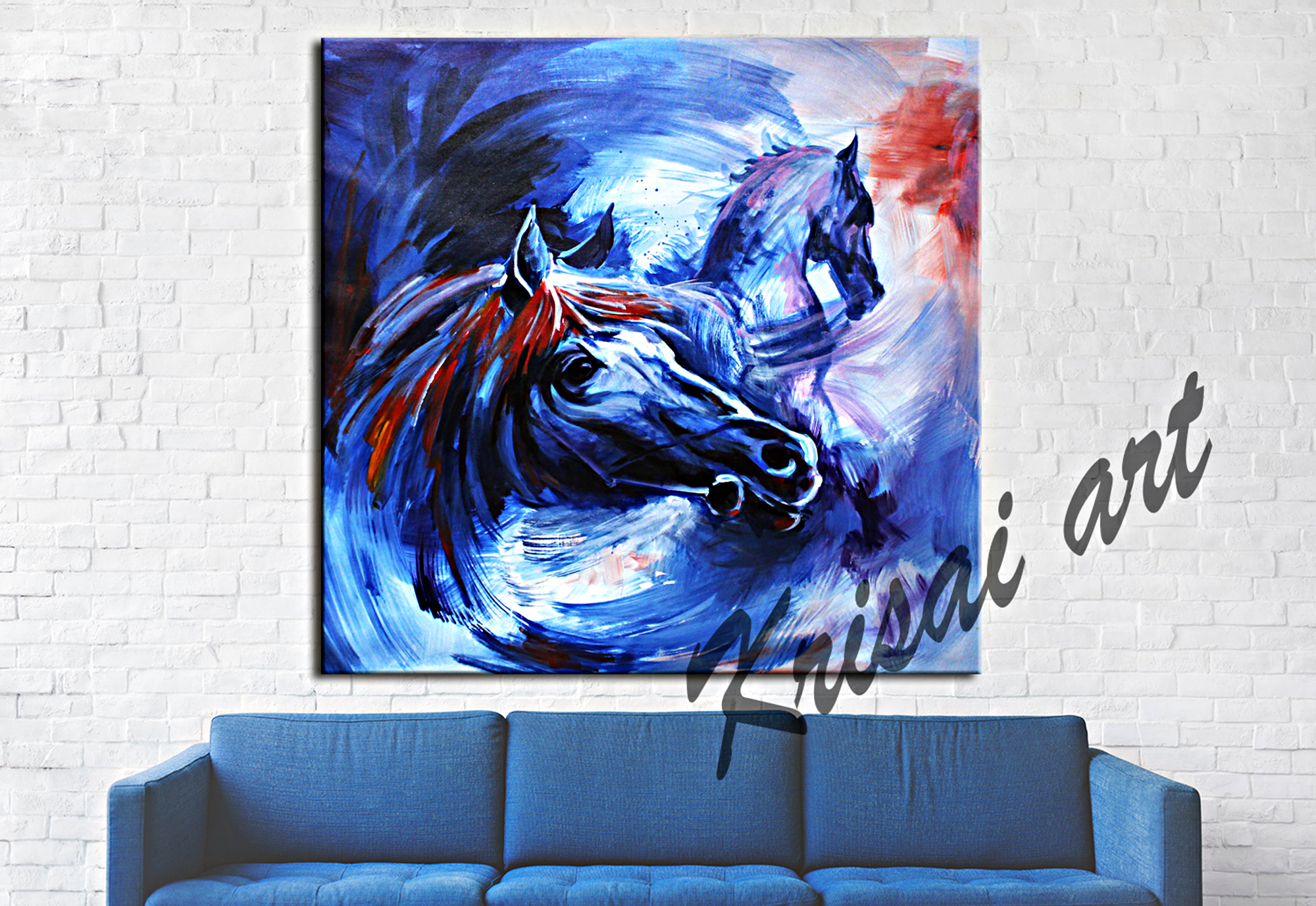 The World of Horses Canvas Painting