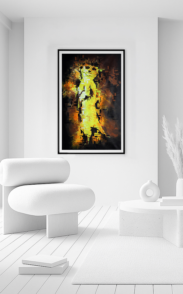 Mysterious Meerkat Abstract Art