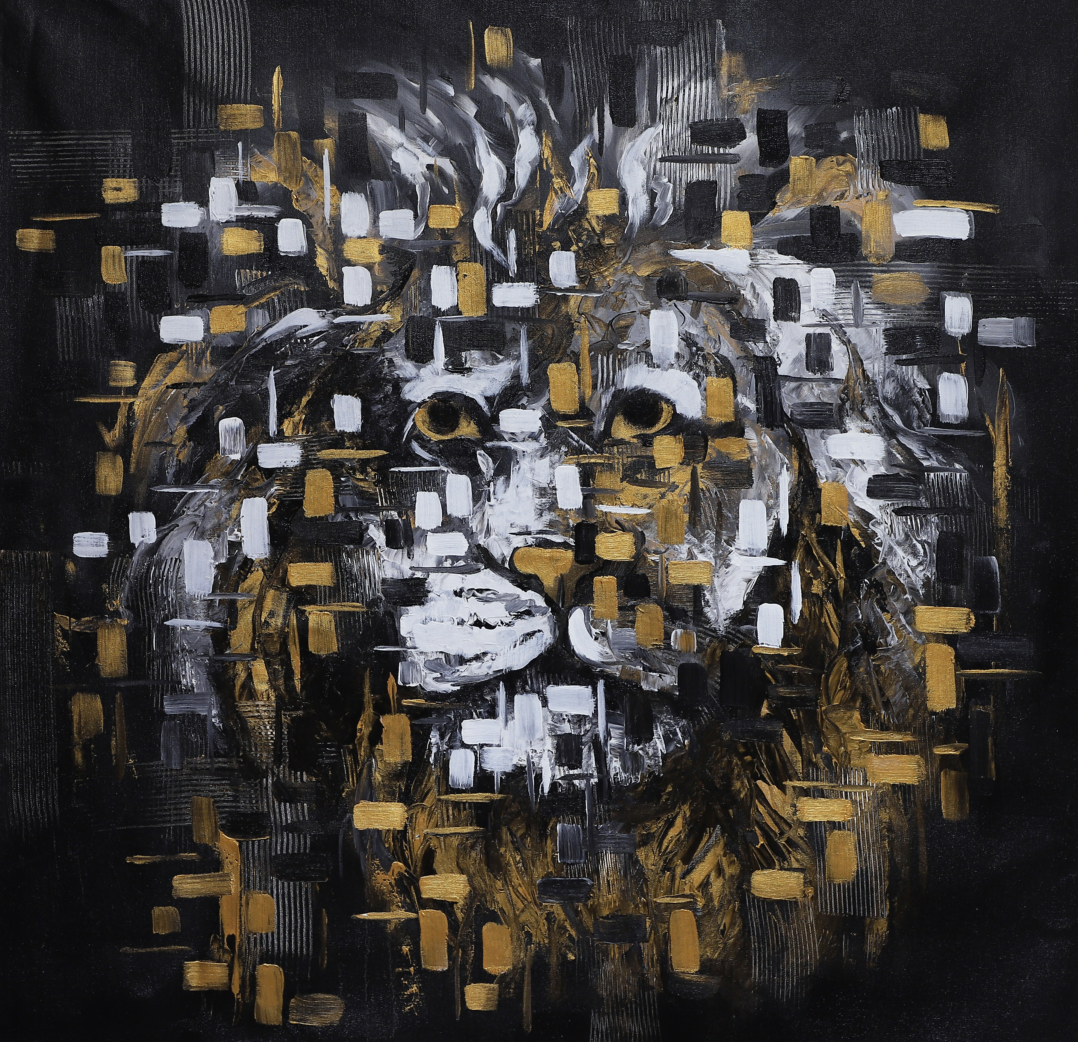 Lion Modern Abstract Painting