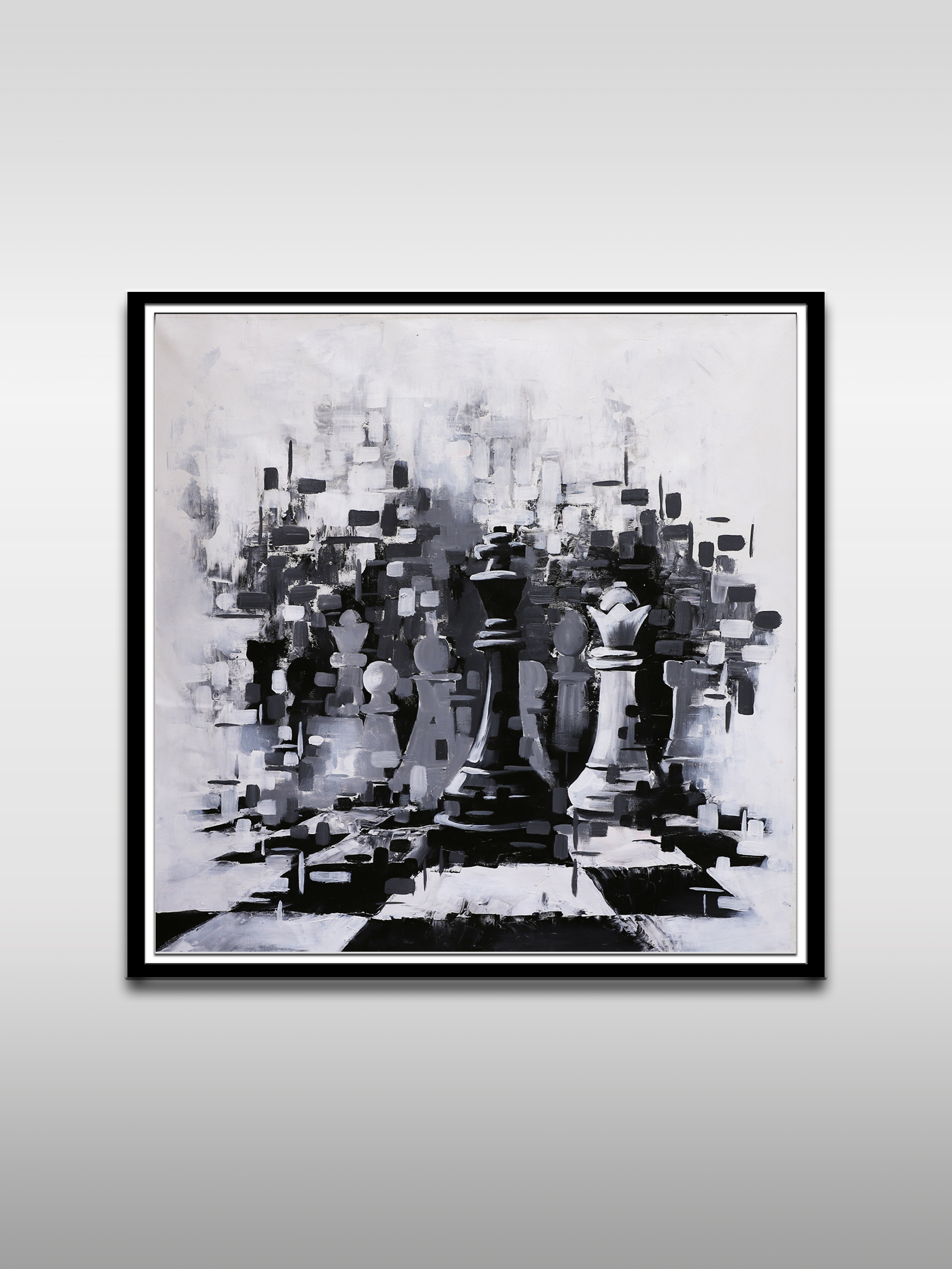 Abstract Chess Art Canvas