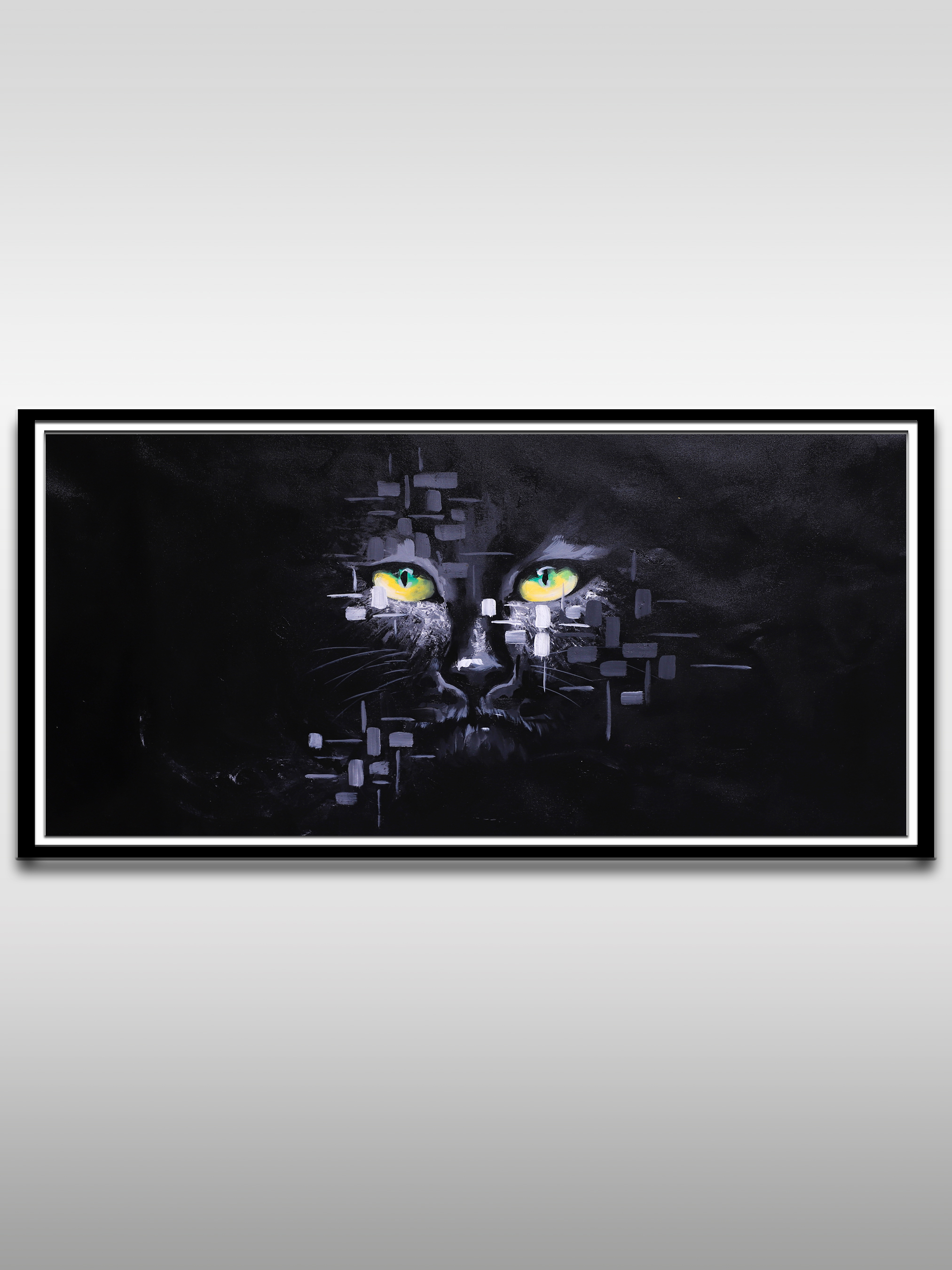 Mesmerizing Black Cat Wall Art